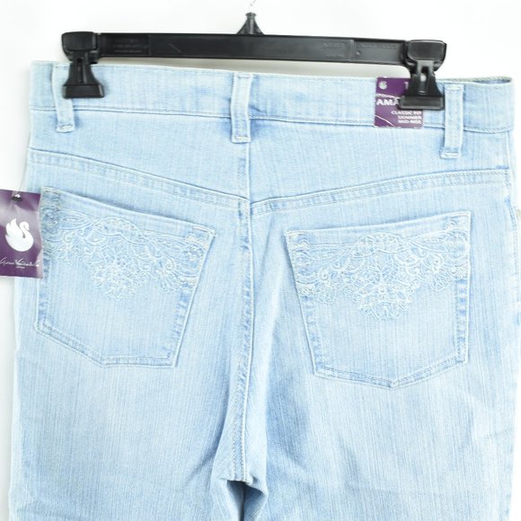 Gloria Vanderbilt 10 P  Denim Capris Stretch NWT - Picture 5 of 8